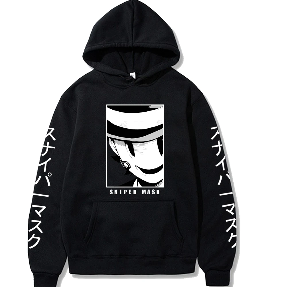 

Sniper Mask Hoodies Men Women Unisex Loose Tops Anime Print Casual Pullover