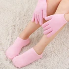 Уход за ногами спа растительное Эфирное масло отбеливание увлажнение и Отшелушивание рук и ног антирастрескивающие хлопковые Гелевые перчатки