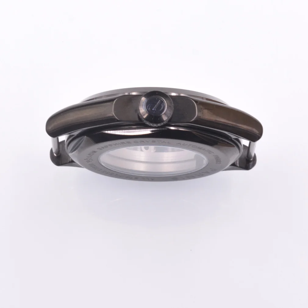 Чехол для часов PARNIS PVD 43 мм черный подходит MIYOTA 8205 8215 821A | Наручные часы
