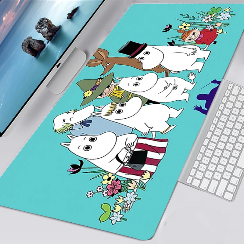 Мультяшный милый хиппот Moomines XXL игровые аксессуары нескользящий коврик для мыши