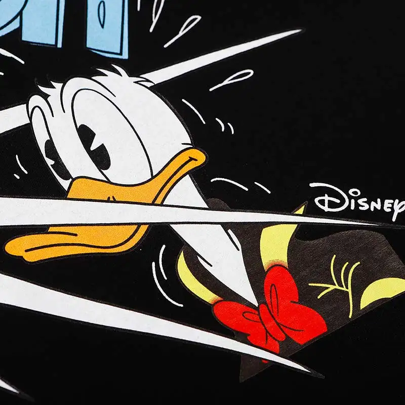 

2021 Cotton T-Shirts Men Donald Duck Printed Short Sleeve Tshirts Summer Hip Hop Casual Cotton Tops Tees Streetwear Oversized