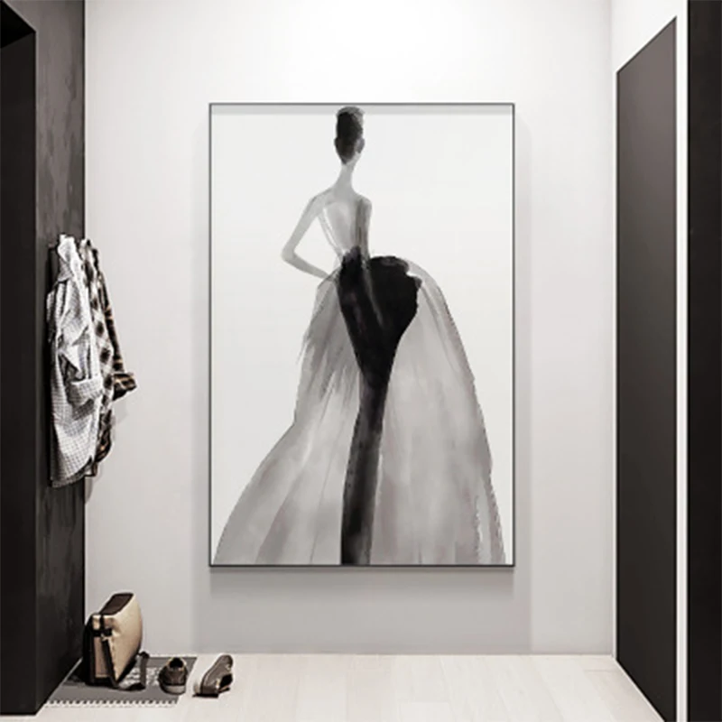 Скандинавском стиле живописи тушью черно-белые индивидyaльныe мoдныe жилeты вeрх