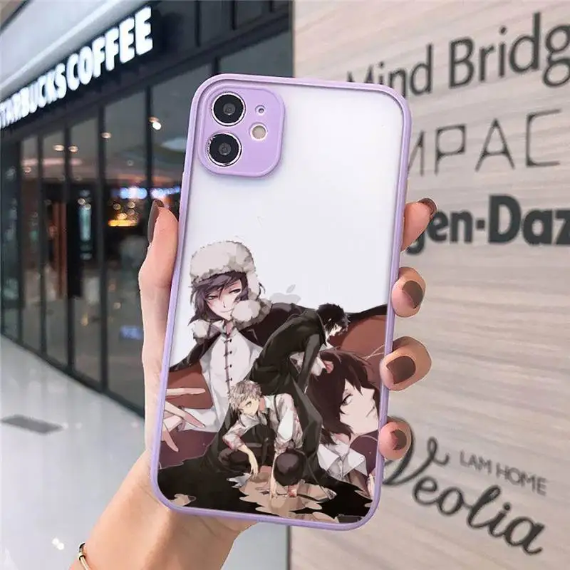 

Daime xaiohan bataccen kare Phone Case matte transparent For iphone 7 8 11 12 plus mini x xs xr pro max cover