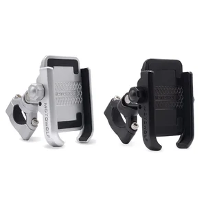universal aluminum alloy bike motorcycle handlebar phone holder stand mount for iphone xiaomi samsung 4 6 4 inch mobile phone free global shipping
