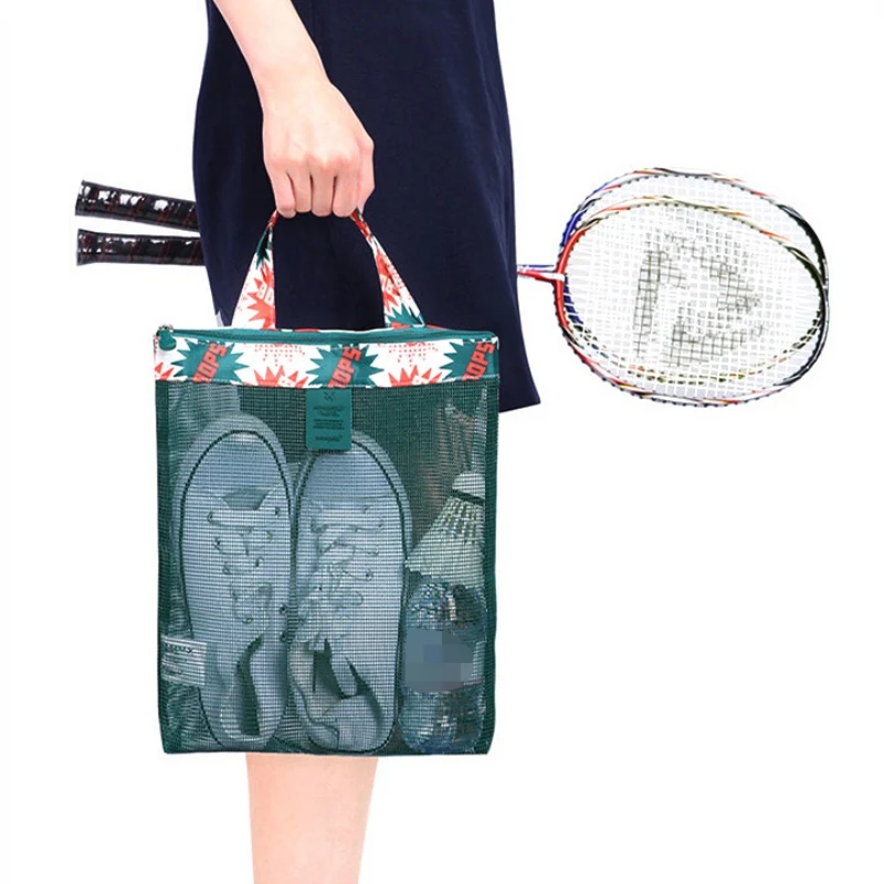 Прозрачная Сетчатая Сумка большой емкости для мужчин и женщин Пляжная кемпинга