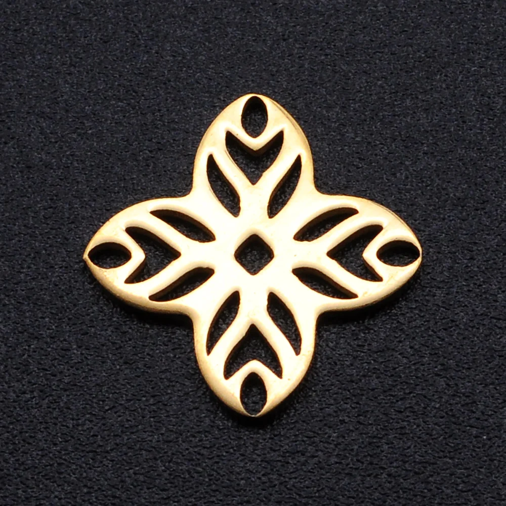 5 шт./лот подвеска в виде цветка из нержавеющей стали оптовая продажа