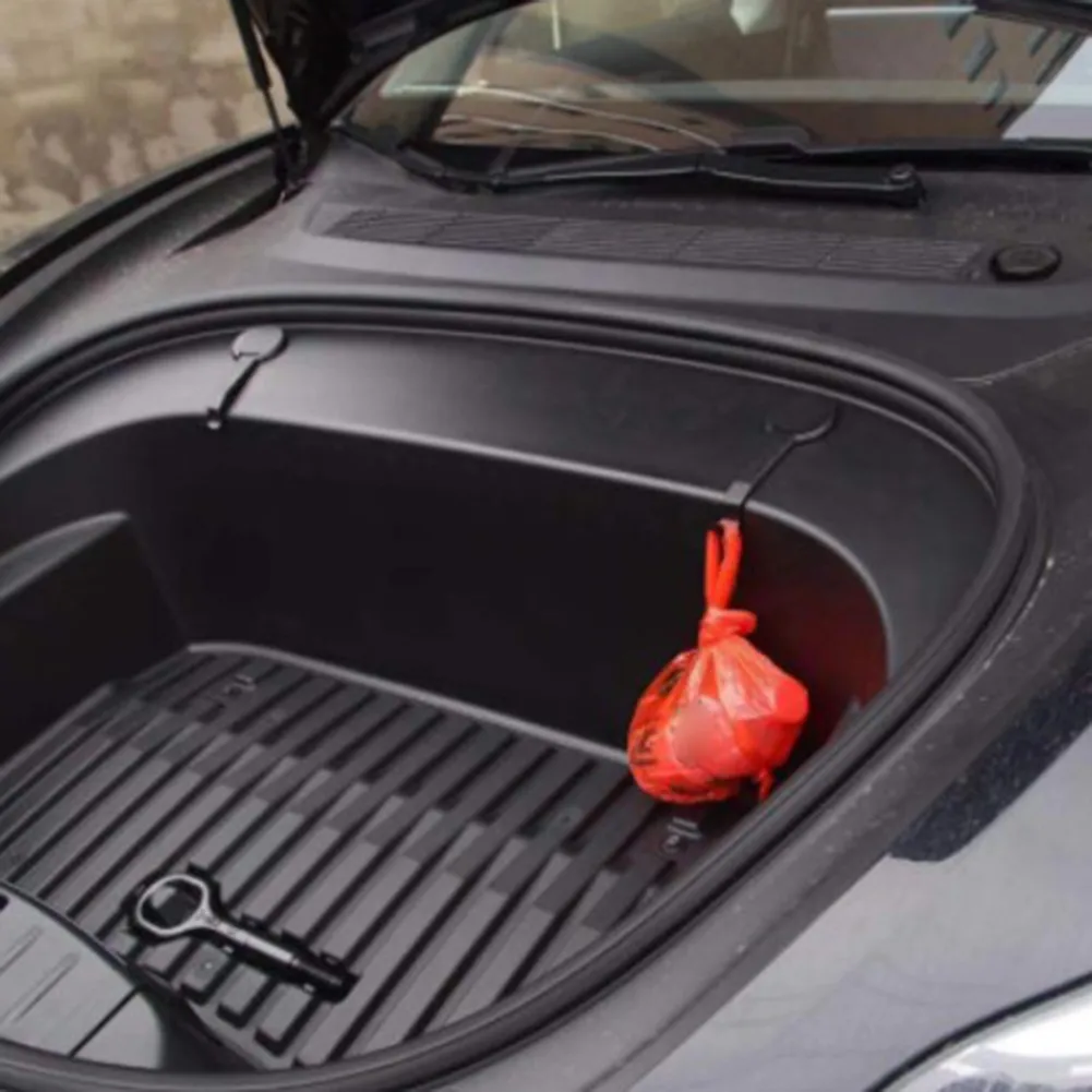 

Storage Hook Styling Screw Cover Trunk 2pcs Black For Tesla Model 3 Front