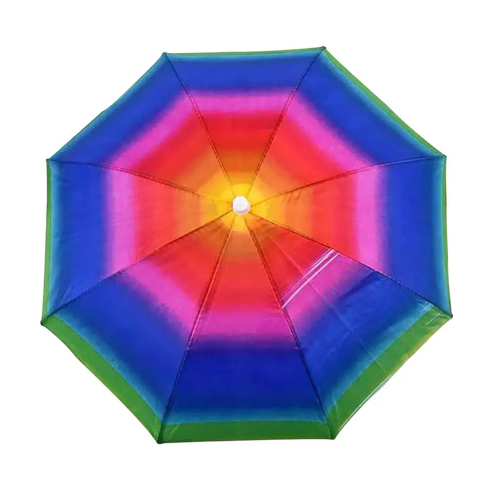 Складная головка стильная Радужная шляпа-зонт Стильный Эластичный зонт от