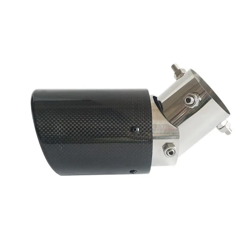 Без логотипа с регулируемым углом наклона углеродного волокна выхлопных труб