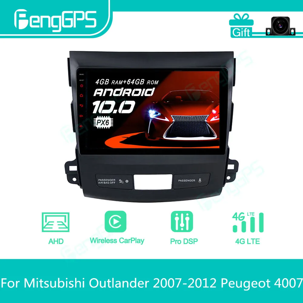 

Автомагнитола для Mitsubishi Outlander Peugeot 4007, 2006-2011, Android, 2 Din