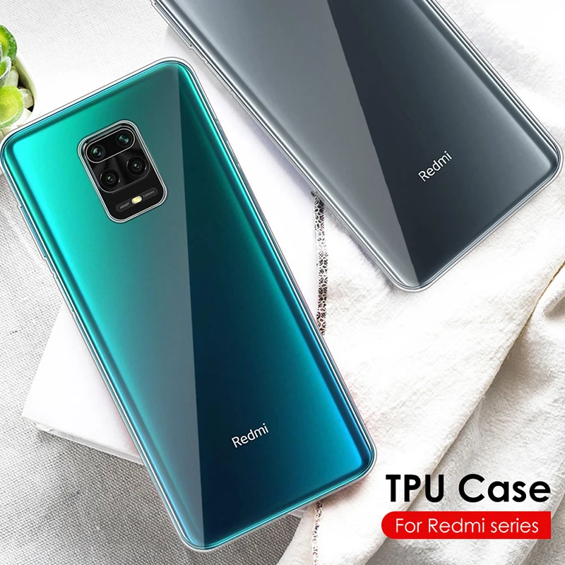 Прозрачный силиконовый чехол для Xiaomi Redmi 9 9A 9C Note 9T 9S Pro Max Note9 9Pro 9i A C S Ультратонкий