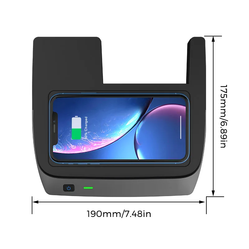 Автомобильное беспроводное зарядное устройство QI 15 Вт для Honda Civic 2016-2019 2020 2021