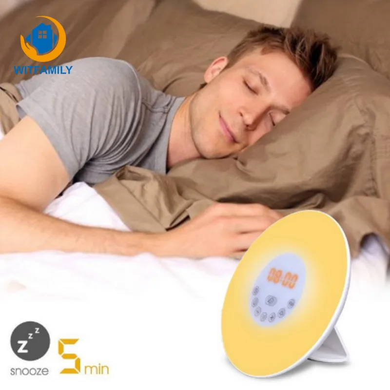 Светодиодный датчик освещения с функцией пробуждения цифровой будильник