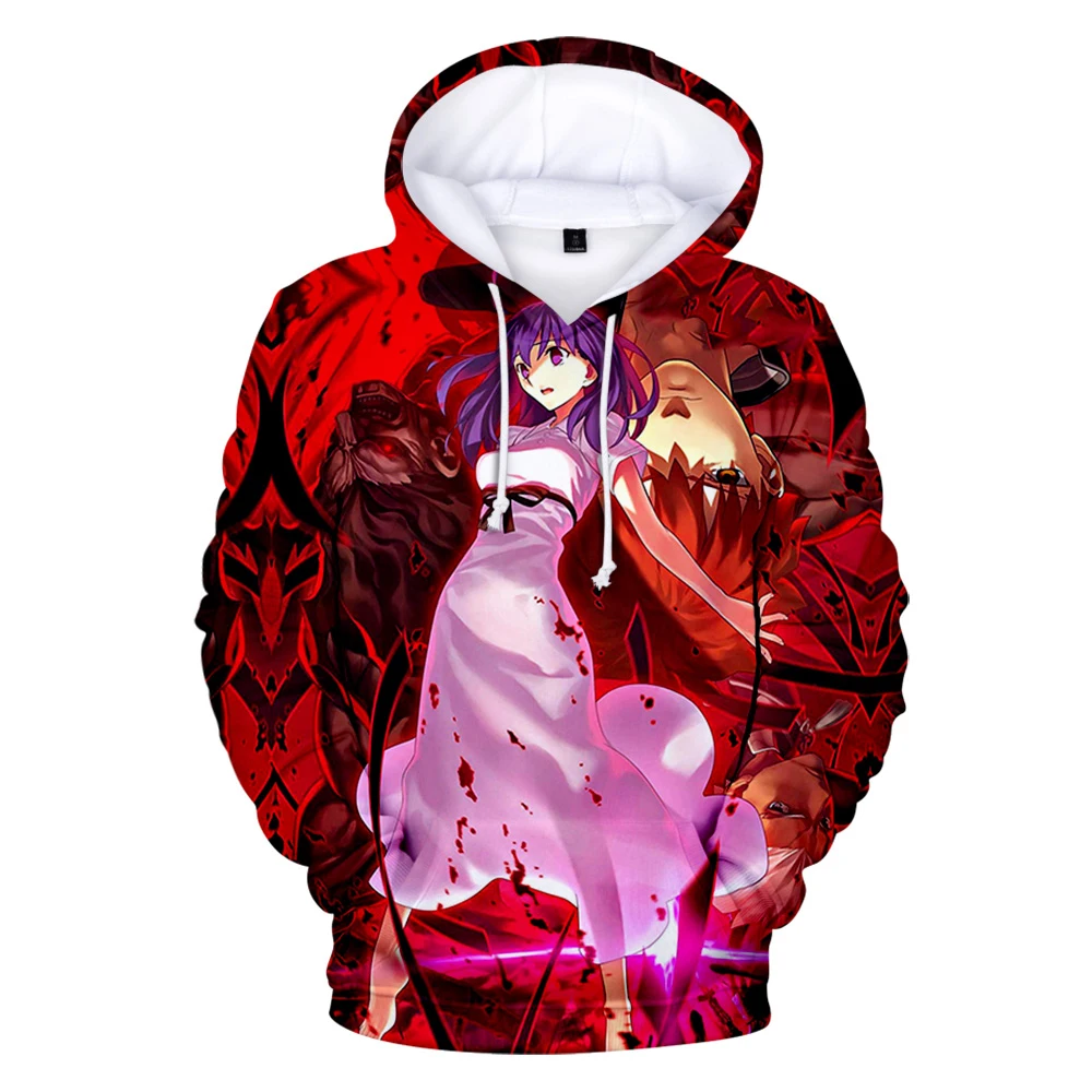 

2021 Fate Stay Night 3D Print Hoodies Men Women Fashion Sweatshirt Hoodie Anime Harajuku Streetwear Hip Hop Pullover Clothes