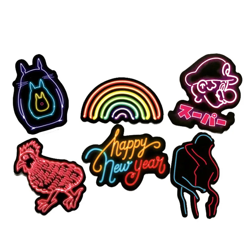 75 шт. неоновая наклейка подарок Детские игрушки Аниме животные милые наклейки
