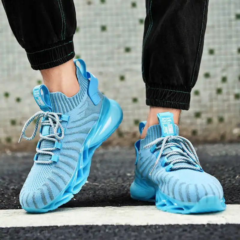 

Mode 2021 Men's Shoe Breathable Mesh Men's Running Shoe Non Slip Men's Laces