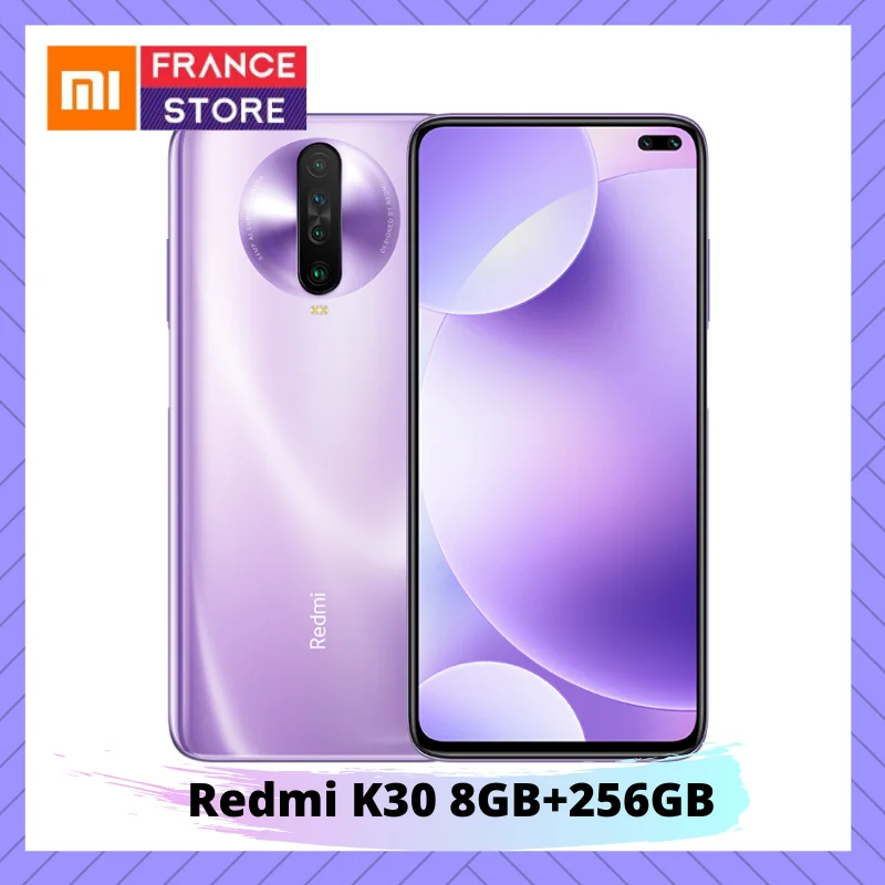 Purple 8GB 256GB Xiaomi Redmi K30 4G серия предпродажный Snapdragon 730G 1201Hz жидкий дисплей NFC ИК-контроль 6,67 “экран 5G серия открытые продажи в - Цвет: Purple 8GB 256GB