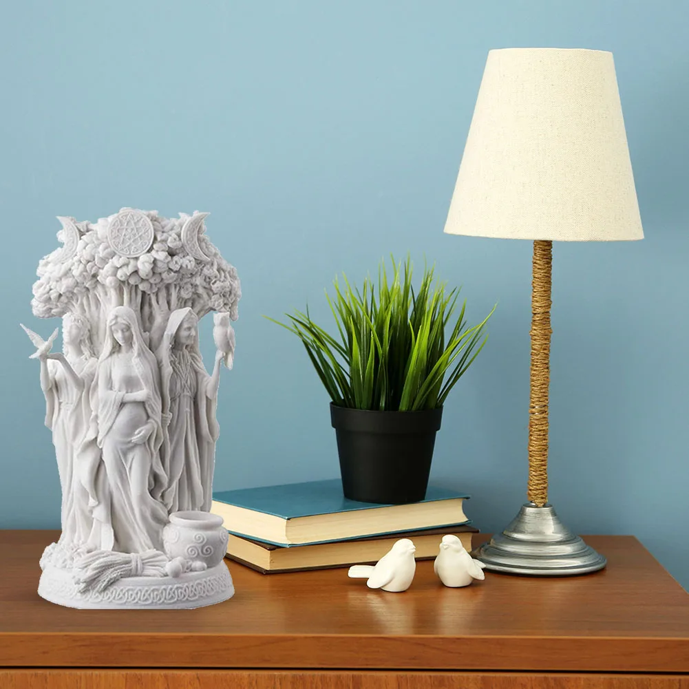 Ремесла шкаф Украшения дома и офиса тройной богиня статуя богини смолы греческий