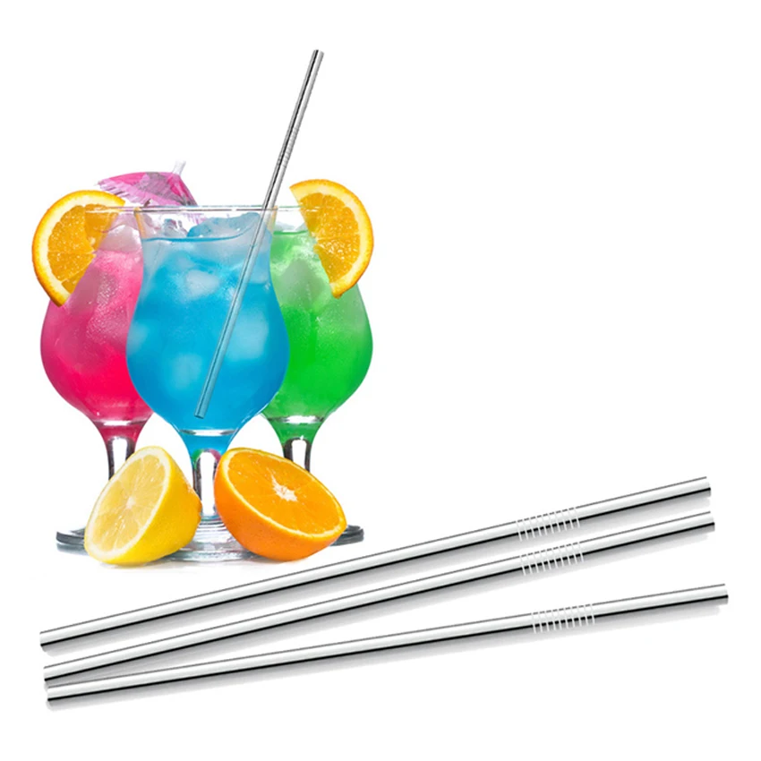 1/3 шт. Экстра широкая соломенная многоразовая Нержавеющая сталь питьевой соломы