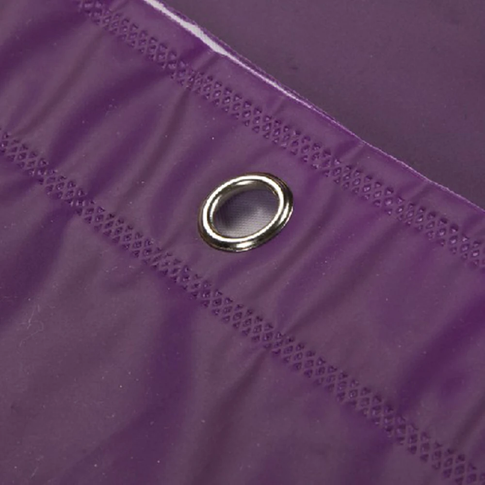 Однотонная Водонепроницаемая занавеска для душа PEVA ванной комнаты с крючком