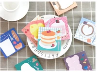 creative n times message notebook cartoon foodie sticker memo school and office use