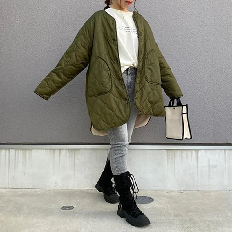 Новое осенне-зимнее женское свободное шерстяное пальто из двух частей