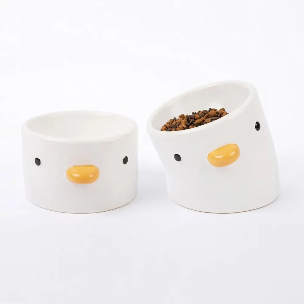 

Милая керамическая миска для питомцев с дизайном цыпленка, модель MW017, миски для маленьких щенков, собак, взрослых, кошек, кормления едой и во...