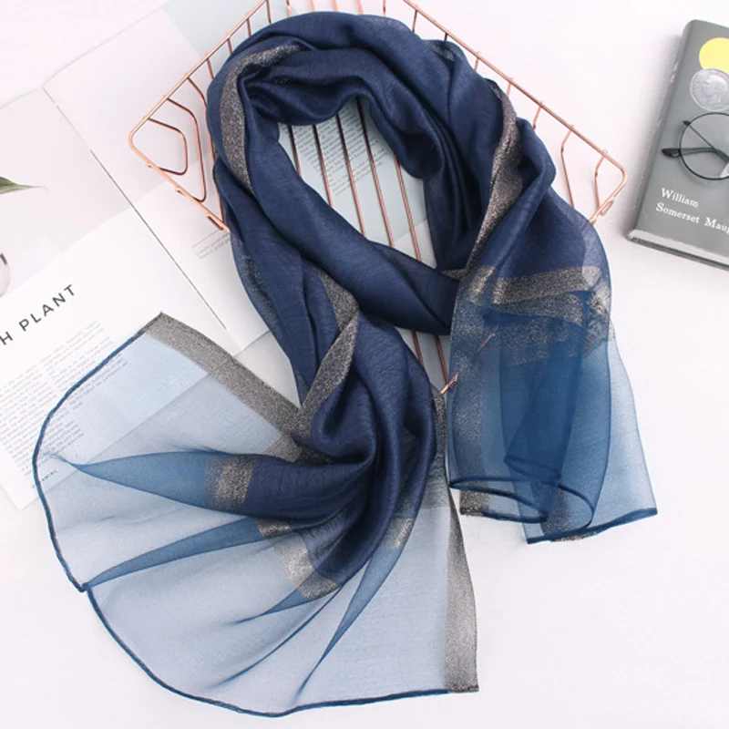 Популярный шарф шаль Шелковый шерстяной высококачественный женский осенне