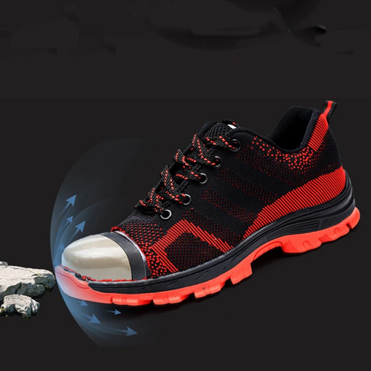 Рабочие ботинки для мужчин стальная обувь строительства дышащая защита от