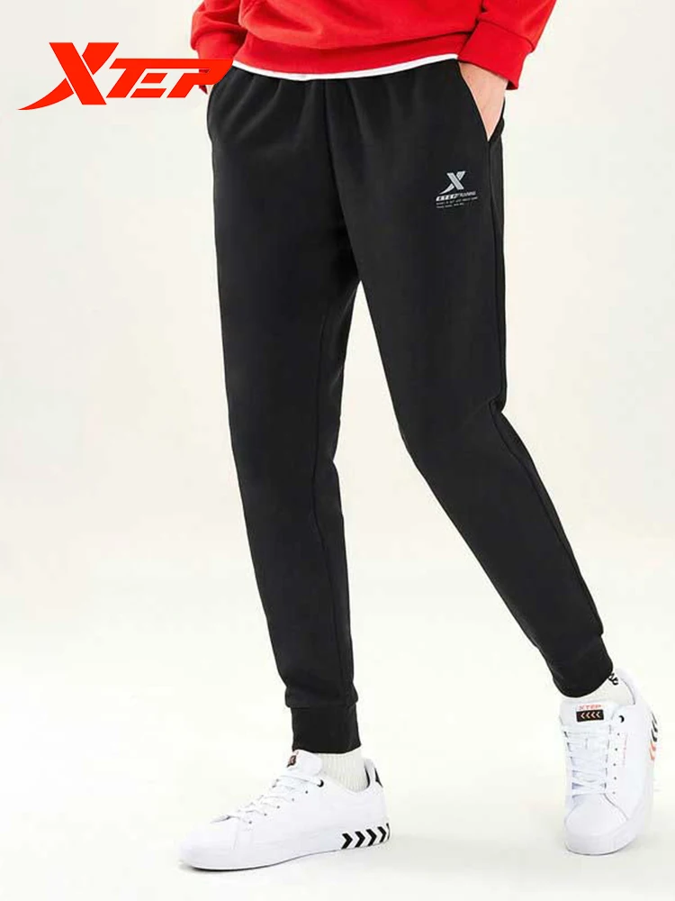 

Xtep Sports Men's Thick Sweatpants Autumn Winter Loose Velvet Cotton Trousers Casual Pants Men's Knitted Pants New 881329639275