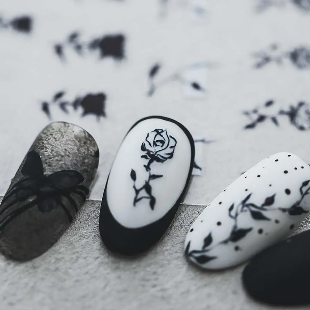 

Корейский Ретро кружево, цветок, Роза клейкие DIY аксессуары для дизайна ногтей Маникюрный Инструмент украшение для ногтей Роза наклейка для...