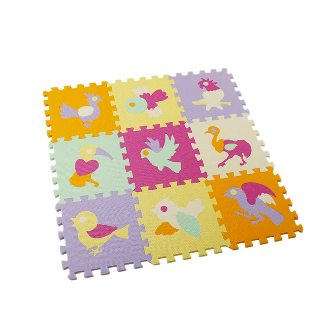 9 шт. детские коврики EVA пазл маты алфавиты Животные головоломки Плитки