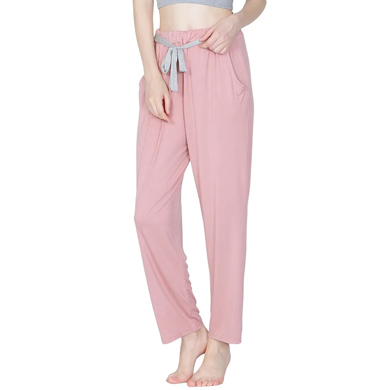 Брюки женские эластичные с высокой талией спортивные штаны для танцев