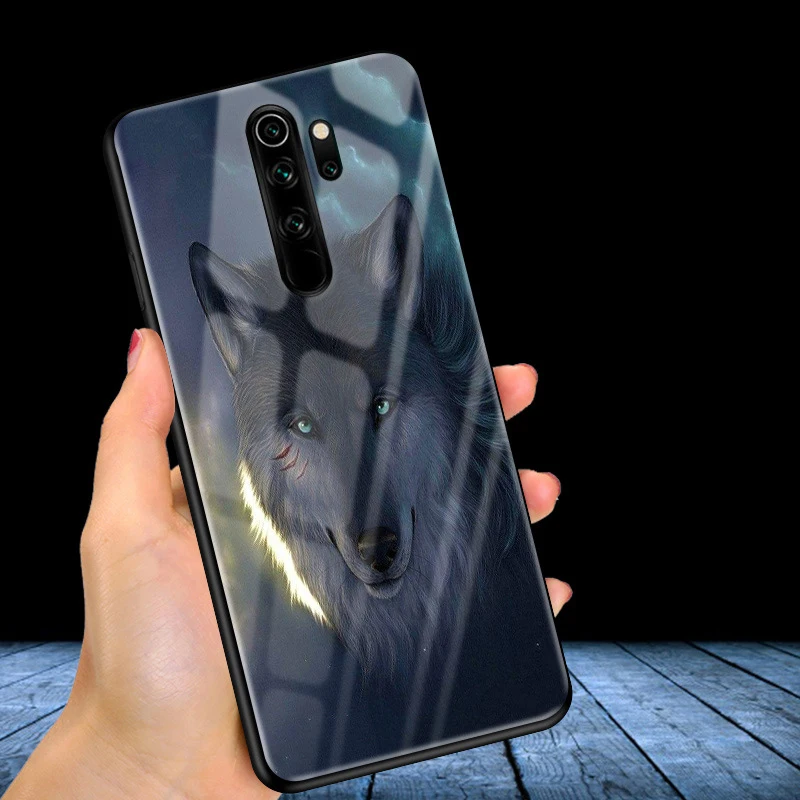 Для Xiaomi Redmi Note 8 Pro Чехол силиконовый бампер стекло жесткая задняя крышка для Redmi Note 8 чехол для телефона s Redmi Note8 Pro 8Pro Coque