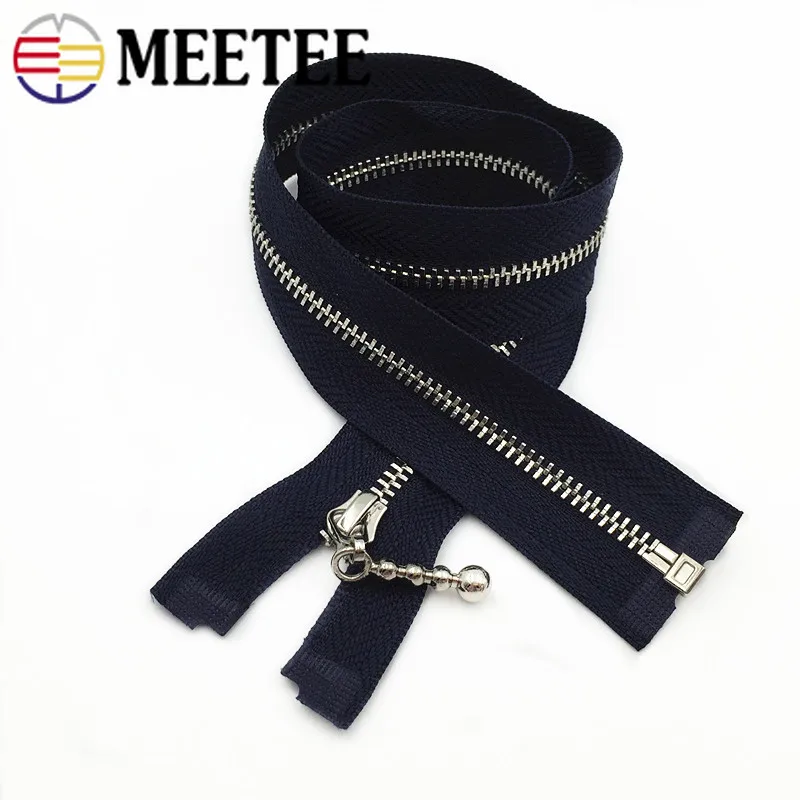 Meetee 1 шт. 60 см 3 # Металлические молнии с открытым концом автоматическая