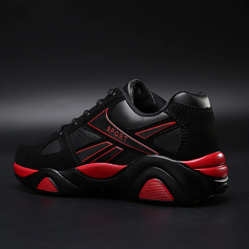 Новые мужские коренастый сникерсы на шнуровке повседневная обувь для мужчин