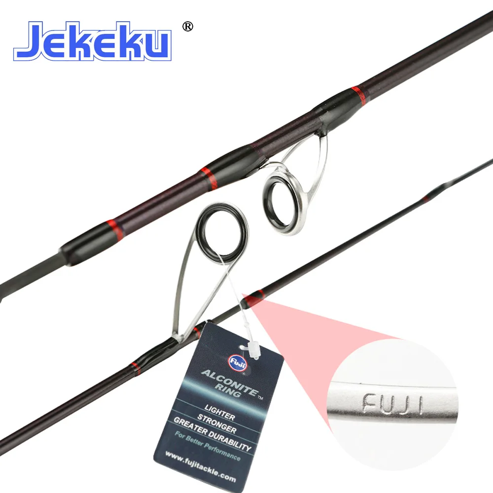 JEKEKU New 1.53m FuJi Spinning Lure Trout Fishing Rod for Pike perch UL Carbon Fishing Pole Casting Fishing Rod 1-7g 2-6lb