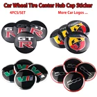 Металлическая Эмблема для стайлинга автомобиля, 4 шт., наклейки на центральную крышку колеса для Saab Mitsubishi Skoda Mercedes Opel Subaru Chevrolet Alfa Romeo