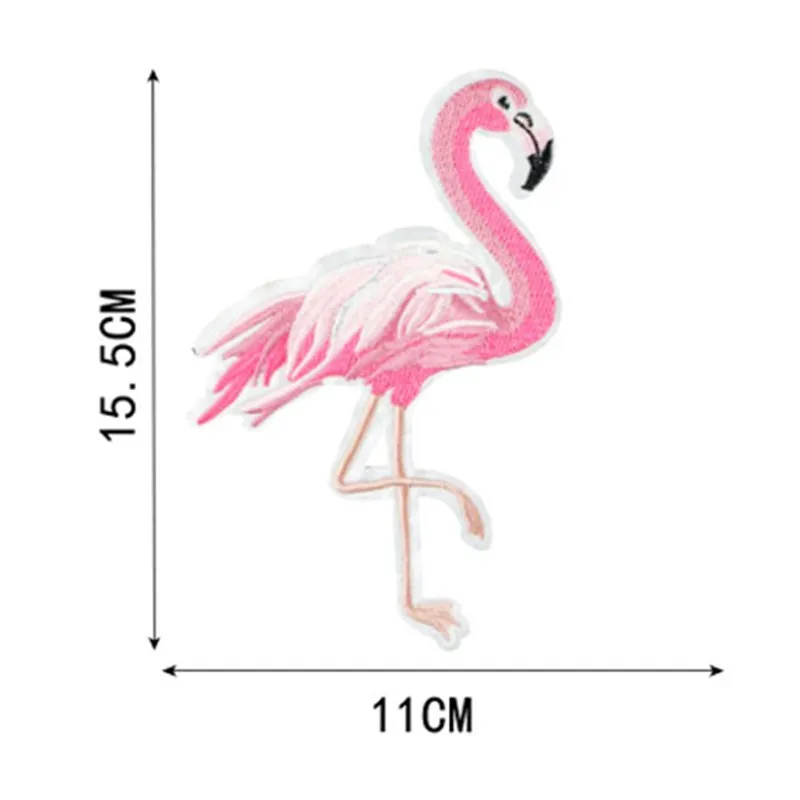 1 шт. Фламинго вышивка ткань одежда аксессуары кружева небольшой свежий значок Diy