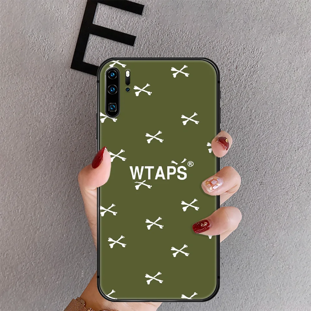 

WTAPS Phone Case Cover For Huawei Mate P 10 20 30 40 Lite Pro Smart Z 2019 Black Painting 3D Trend Bumper