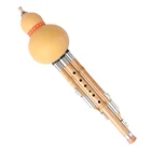 Китайская бамбуковая Тыква Hulusi, кукурбит, флейта, этнический музыкальный инструмент, ключ для начинающих, влюбленных (случайный узор)