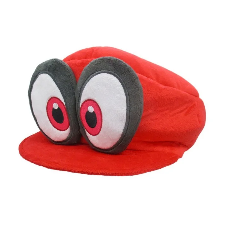 

Anime Mario Plush Odyssey Cappy Hats Bros Luigi Waluigi Wario Caps Soft Cosplay Adults Kids Party Accessories Toys
