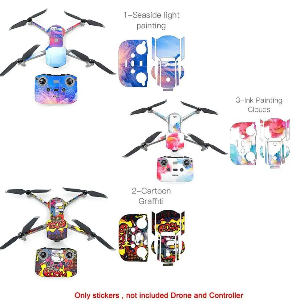 Водонепроницаемый защитный чехол ПВХ наклейки Дрон тело рычаг протектор для