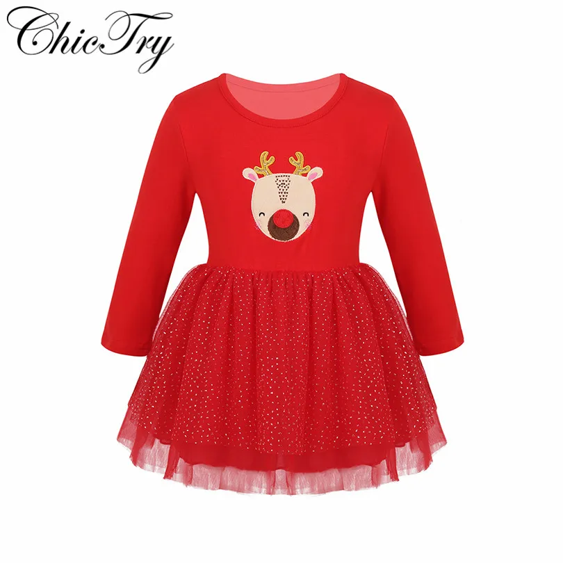 Детские Рождественские костюмы для маленьких девочек красивое фатиновое платье