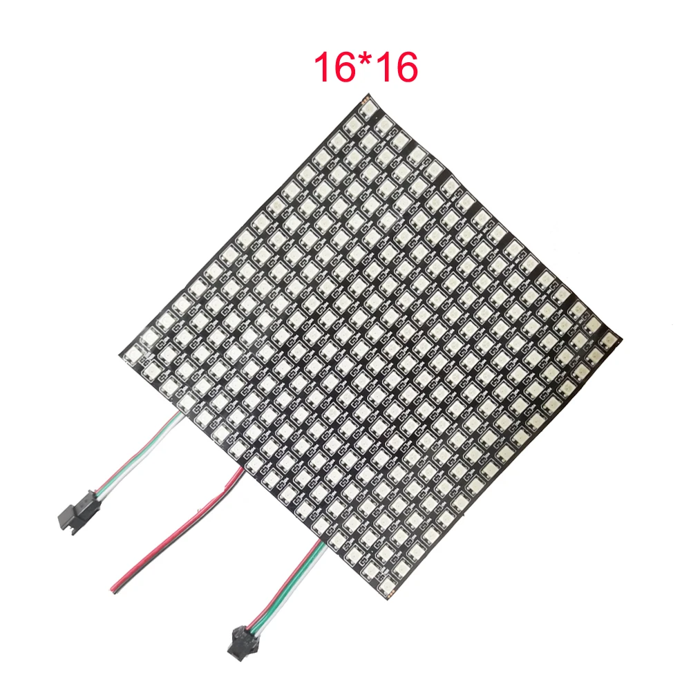 WS2812B LED Digital Flexible Individually Addressable Panel Light WS2812 8x8 16x16 8x32 Module Matrix Screen DC5V | Лампы и освещение