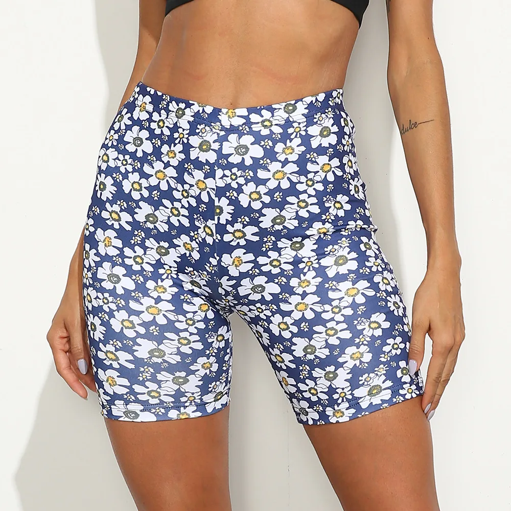 

Женские шорты с цифровым принтом, обтягивающие спортивные трико с высокой талией, быстросохнущие