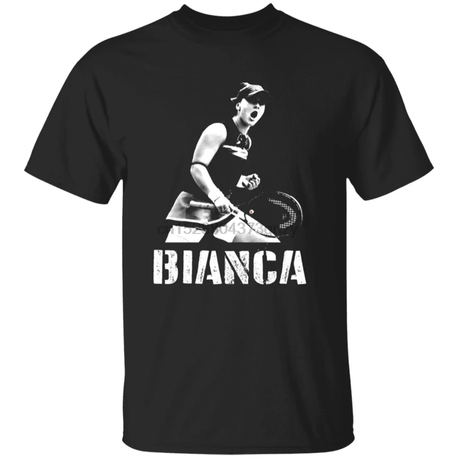 

MenS Bianca Andreescu Canadian Tennis Star Tennis T-Shirt Size M-3Xl Summer Style Casual Wear Tee Shirt