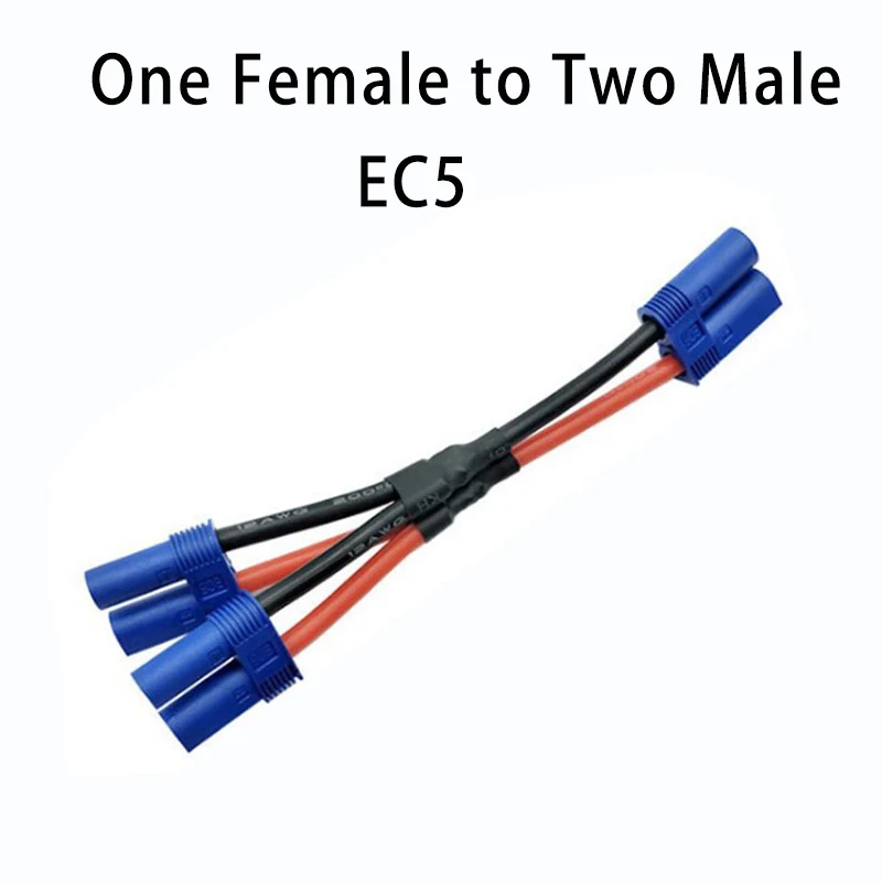 EC5 Parallel Amass T XT60 Tamiya TRX XT90 EC3 EC5 вилка параллельная серия одна женщина до 2 мужчин провода 12awg силиконовые провода Deans для Lipo батареи - Цвет: EC5 Parallel