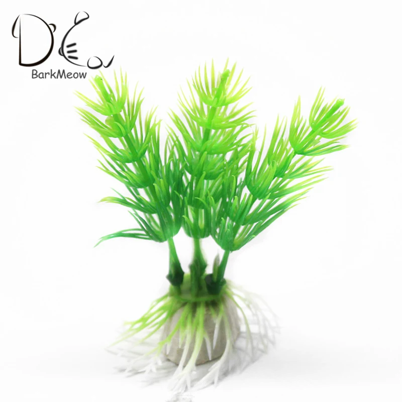 9cm Simulation Aquatic Plants Fish Tank Aquariums Landscape Microcosmic Decorate PVC Underwater Accessories | Дом и сад