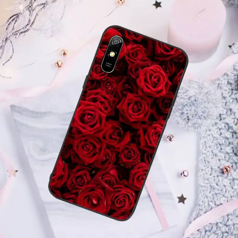 

Red rose Phone Case For Xiaomi Mi Redmi Note 7 8 9 pro 8T 9T 9S 9A 10 Lite pro
